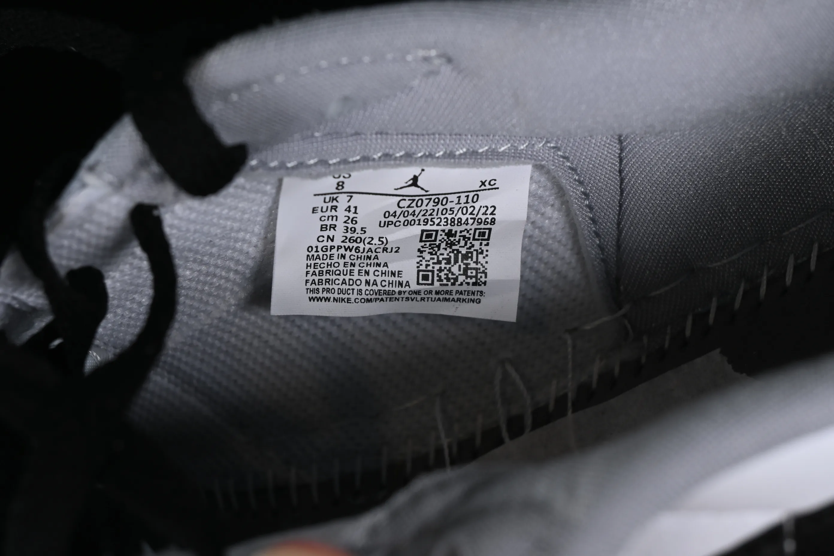 All categories Air Jordan Jordan series basketball shoes Air Jordan 1 Low Z version Air Jordan 1 Low AJ1 Joe 1 gray black low-top cultural casual sneakers CZ0790-110